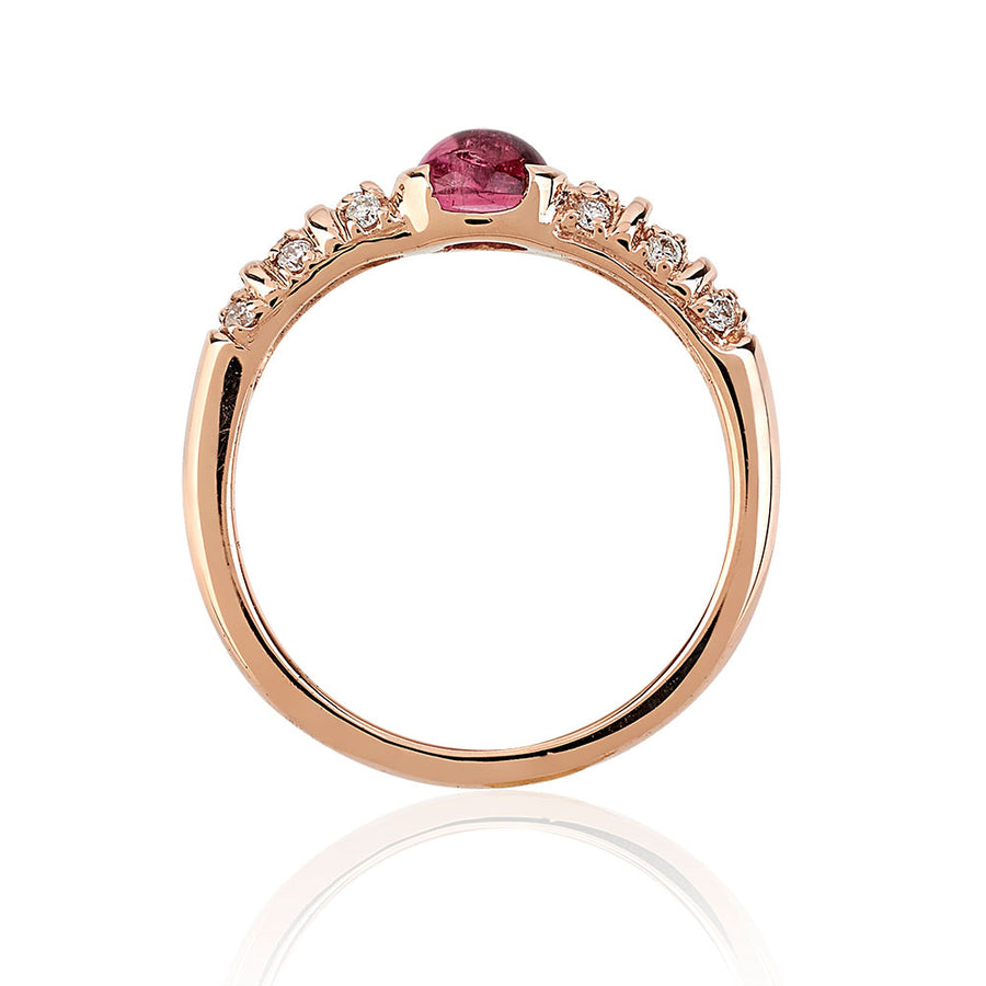 Blongy Baby Ring in Rose Gold and Pink Tourmaline