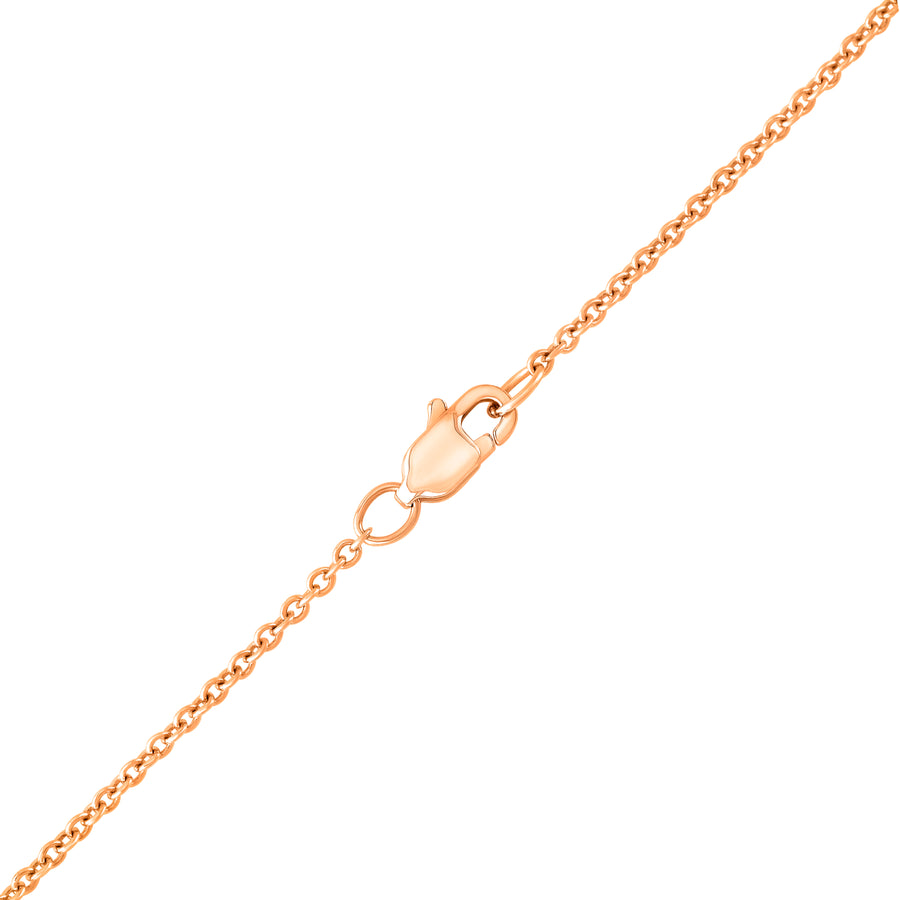 lucky pendant in rose gold and diamonds