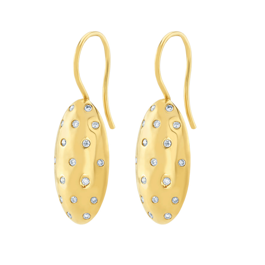 Sparkler Earrings in Yellow Gold and Diamonds