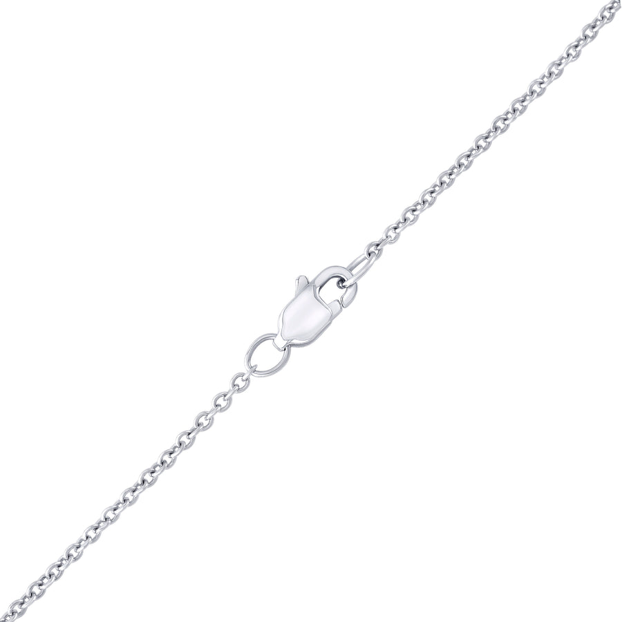 lucky pendant in white gold and diamonds