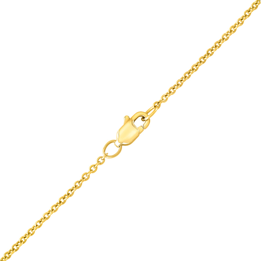 lucky pendant in yellow gold and diamonds
